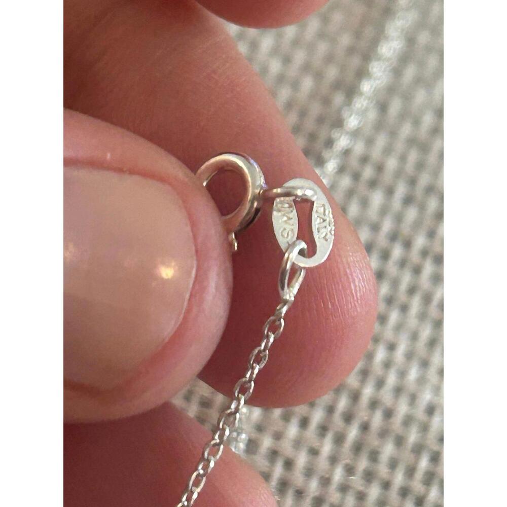 A453 16 inch necklace 925 sterling silver - Picture 3 of 5